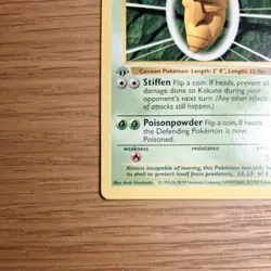 Kakuna 1st Edition Base Set 33/102 WOTC 1999 Pokemon Card - NM Near Mint - Image 4