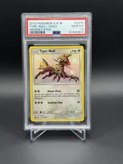 Pokemon TCG Type: Null Hidden Fates SV45/SV94 Holo Rare Card PSA 10 - Image 1