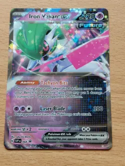 Pokemon TCG Trading Card Game Iron Valiant EX SVP068 Holo Promo Black Star 2023 - Image 1