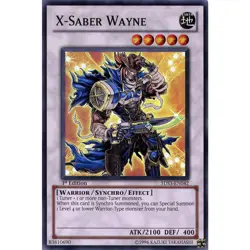 5DS3-EN042 X Saber Wayne Super Rare 1st Edition Near Mint YuGiOh TCG - Image 1
