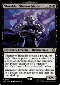 Shredder, Shadow Master 20 Magic: The Gathering Commander TMNT NM - Image 1