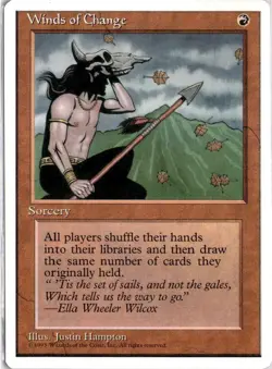 Winds of Change Magic: The Gathering Fourth Edition Rare NM - Image 1