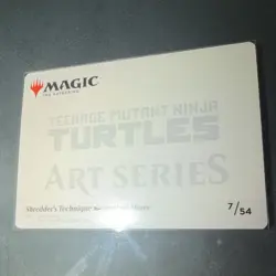 MTG Art Series TMNT Shredder's Technique 7/54 Dominik Mayer Gold Stamped - Image 2