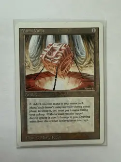 Mana Vault Revised MTG Vintage Artifact Magic The Gathering MP+ SEE PHOTOS - Image 1