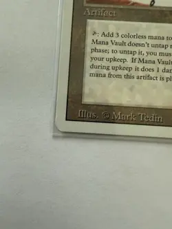 Mana Vault Revised MTG Vintage Artifact Magic The Gathering MP+ SEE PHOTOS - Image 3