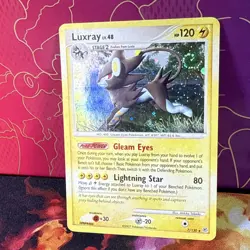 Pokemon TCG Luxray Diamond & Pearl Holo Holo Rare Card 7/130 Swirl Holo Bleed - Image 2