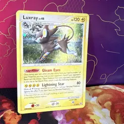 Pokemon TCG Luxray Diamond & Pearl Holo Holo Rare Card 7/130 Swirl Holo Bleed - Image 3