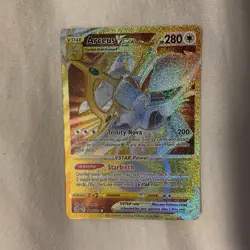 Pokemon Arceus VSTAR Gold Secret SWSH09: Brilliant Stars 184/172 NM - Image 1