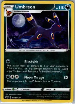 Umbreon - SWSH129 Holo SWSH: Sword & Shield Promo Cards - Pokemon Card - LP - Image 1