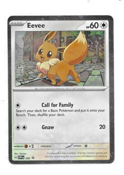 2025 Pokemon Black Star Promo #200 Eevee COSMOS HOLO Card NEAR MINT - Image 1