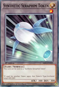 YuGiOh! "Synthetic Seraphim Token" #SR05-ENTKN Common 1st Edition Lightly Played - Image 1