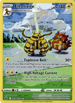 Electivire GG08 Pokemon Crown Zenith Galarian Gallery Holo NM - Image 1
