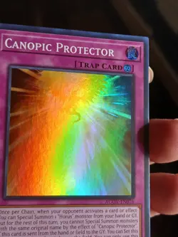 Yugioh! Canopic Protector - AGOV-EN076 - Super Rare - 1st Edition Near Mint, Eng - Image 3