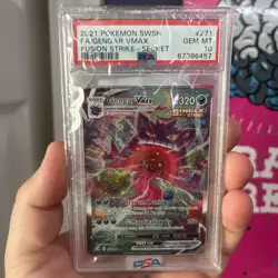 Pokemon Gengar VMAX Alternate Art Secret Rare 271/264 Fusion Strike Holo PSA 10 - Image 1