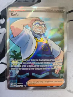 Pokemon TCG Kofu 165/142 - Full Art Ultra Rare - Stellar Crown Mint Pack Fresh - Image 1