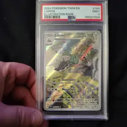 2024 POKEMON TWM EN-TWILIGHT MASQUERADE ILLUSTRATION RARE #184 LAIRON PSA 9 - Image 1