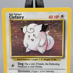 Pokemon Clefairy 5/102 - Base Set Holo Rare 1999 WOTC - LP / NM - Image 3
