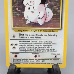 Pokemon Clefairy 5/102 - Base Set Holo Rare 1999 WOTC - LP / NM - Image 4