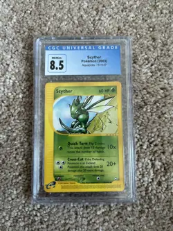 Scyther - 57/147 - CGC 8.5 NM/Mint+ - Uncommon (Aquapolis) 0237 Pokemon RK6 - Image 1