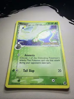 Wooper Delta Species 71/101 EX DRAGON FRONTIERS Stamped Reverse Holo - Image 2