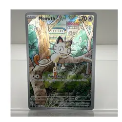 Pokemon TCG Meowth 106/094 Illustration Rare Holo 70 HP Me02 English - Image 1