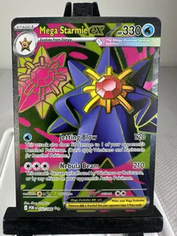 Pokemon TCG Mega Starmie ex 102/088 Full Art Perfect Order NM Holo - Image 1