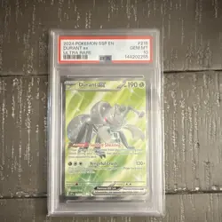 Pokemon Durant ex 215/191 Sv08 Surging Sparks Ultra Rare Holo PSA 10 2024 - Image 1