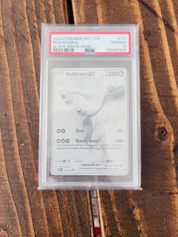 Pokemon 2025 WHT En-White Flare 173 Reshiram EX PSA 10 Gem Mint - Image 1