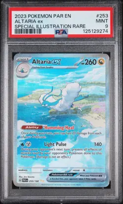 Altaria EX 253/182 PSA 9 - 2023 Pokemon SV Paradox Rift SIR - Image 1