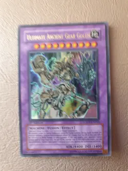 YUGIOH ULTIMATE ANCIENT GEAR GOLEM ULTRA RARE LODT-EN043 1ST ED NM - Image 1