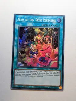 Abyss Actors' Dress Rehearsal - PHHY-EN063 - Super Rare - 1st Edition NM Yugioh - Image 1
