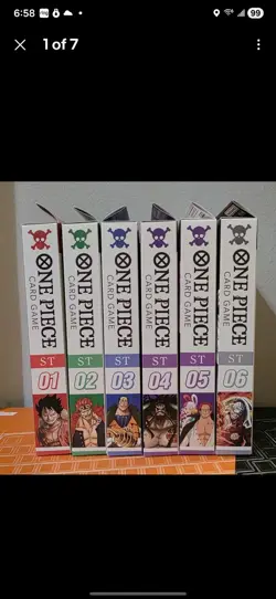 One Piece Starter Deck Bundle ST-01/02/03/04/05/06/25/27/28 + 3 Luffy Singles - Image 1