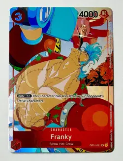 2023 One Piece Gift Collection - Franky OP01-021 Full Art Holo Card English - Image 1