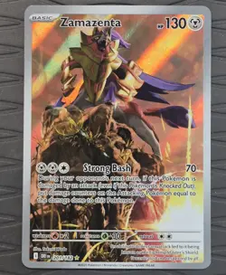 Zamazenta 201/182 Destined Rivals Holo Full Art Pokemon Card NM - Image 1