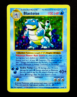 1999 Pokemon BLASTOISE Base Set SHADOWLESS Edition HOLO Rare Card 2/102 WotC - Image 1