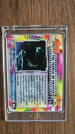 THE TEMPLE OF MEWTWO #18 - RAINBOW HOLO - TOPPS BLACK - MEWTWO POKEMON CARD NM - Image 2