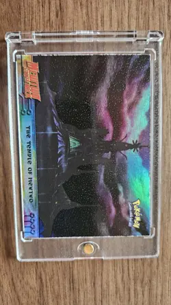 THE TEMPLE OF MEWTWO #18 - RAINBOW HOLO - TOPPS BLACK - MEWTWO POKEMON CARD NM - Image 3