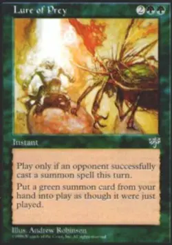 1x Lure of Prey Heavy Play MTG Magic - Kid Icarus - - Image 1