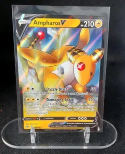 Pokemon TCG Ampharos V Vivid Voltage 049/185 Holo Ultra Rare - Image 1