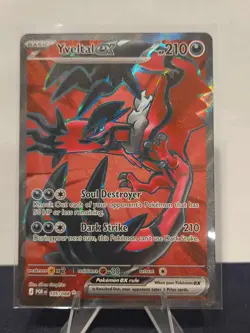 Pokemon TCG Ultra Rare Full Art Holo Yveltal Ex 105/88 Perfect Order NM Card - Image 1