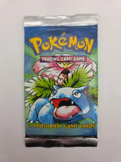 Sealed Base Set Booster Pack Venusaur WOTC Pokemon 1999-2000 4th Print Near Mint - Image 1