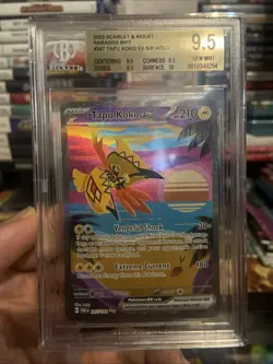 Pokemon TCG Tapu Koko EX 247/182 Paradox Rift Special Illustration Rare BGS 9.5 - Image 2