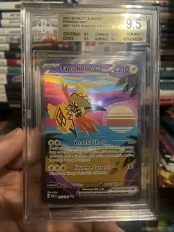 Pokemon TCG Tapu Koko EX 247/182 Paradox Rift Special Illustration Rare BGS 9.5 - Image 3