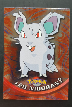 Nidoran #29 Foil - Pokemon Topps TV Animation Blue Logo 1st Print - NEAR MINT - Image 1