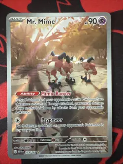 2023 POKEMON MEW EN-151 179 MR. MIME ILLUSTRATION RARE - Image 1