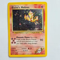 The Pokemon Company Blaine's Moltres Gym Heroes Holo Rare 1/132 90 HP 2000 - Image 1