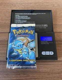 Blastoise Art - Pokemon TCG Base Set Sealed Booster Pack WOTC 1999 20.88g - Image 1