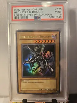 Red-Eyes B. Dragon - LOB-070 - Ultra Rare - 2002 PSA 9 MINT - Yugioh - Image 1