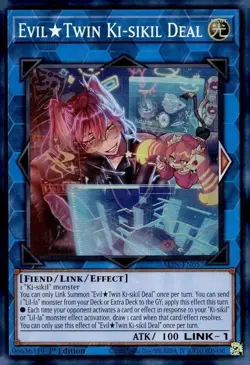 Yugioh! - EvilTwin Ki-sikil Deal - ALIN-EN052 - Super Rare - 1st Edition - NM/M - Image 1