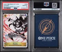 Shanks - #ST13-009 EN Black and White Alternate Art PSA 10 - Image 3